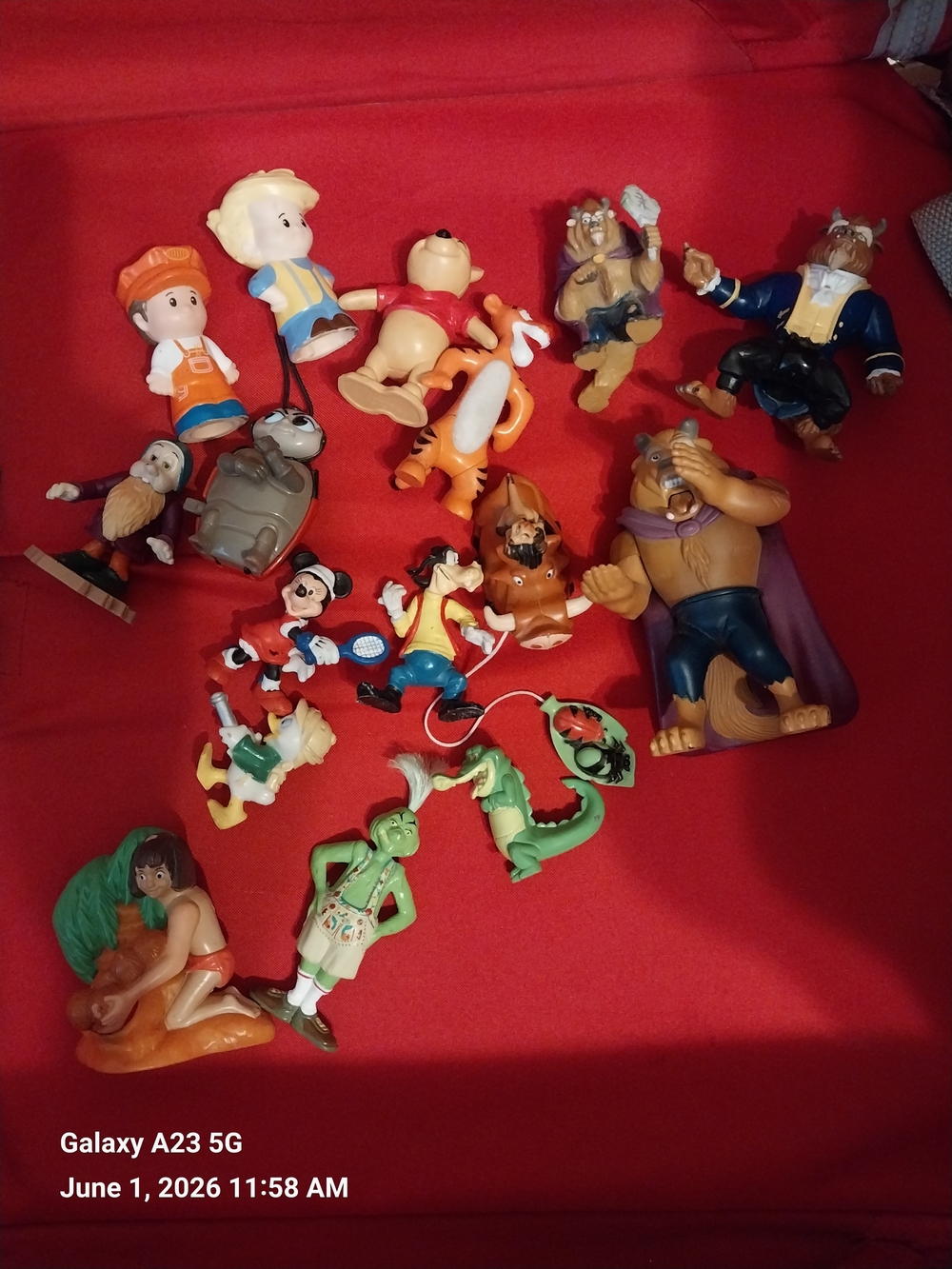 Assorted Kids Toy Figures - Red Color Set